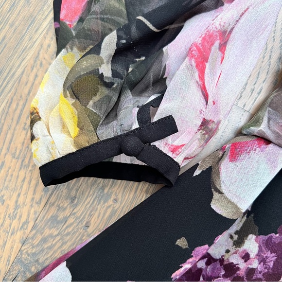 Rickie Freeman for Teri Jon Floral Print Georgette Dress - Picture 10 of 14